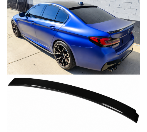 Bmw 5 Serijos G30 juodas blizgus galinio lango spoileris (2018-2023)
